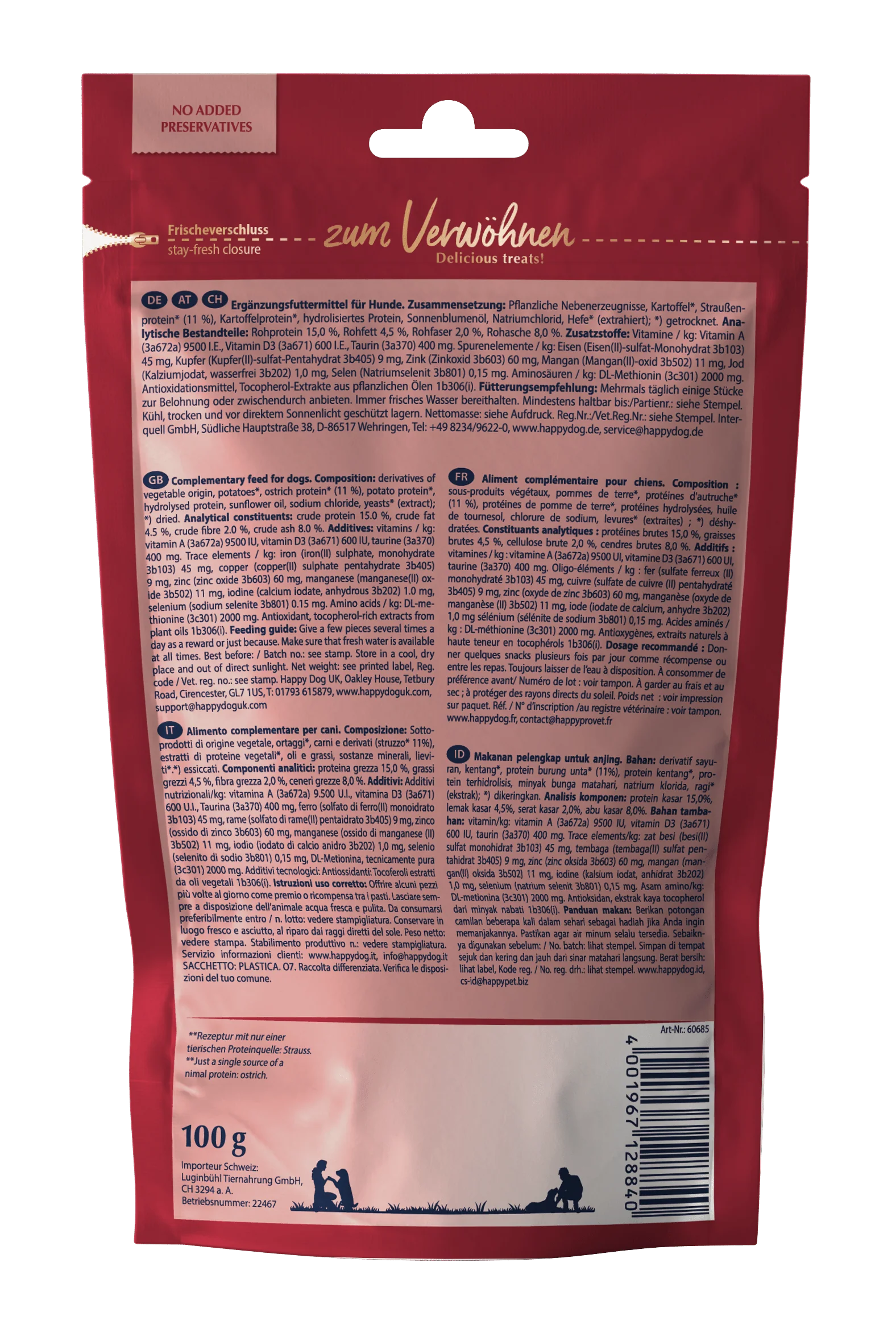 Ostrich Soft Snack Bundle 4 x 100g - Image 3