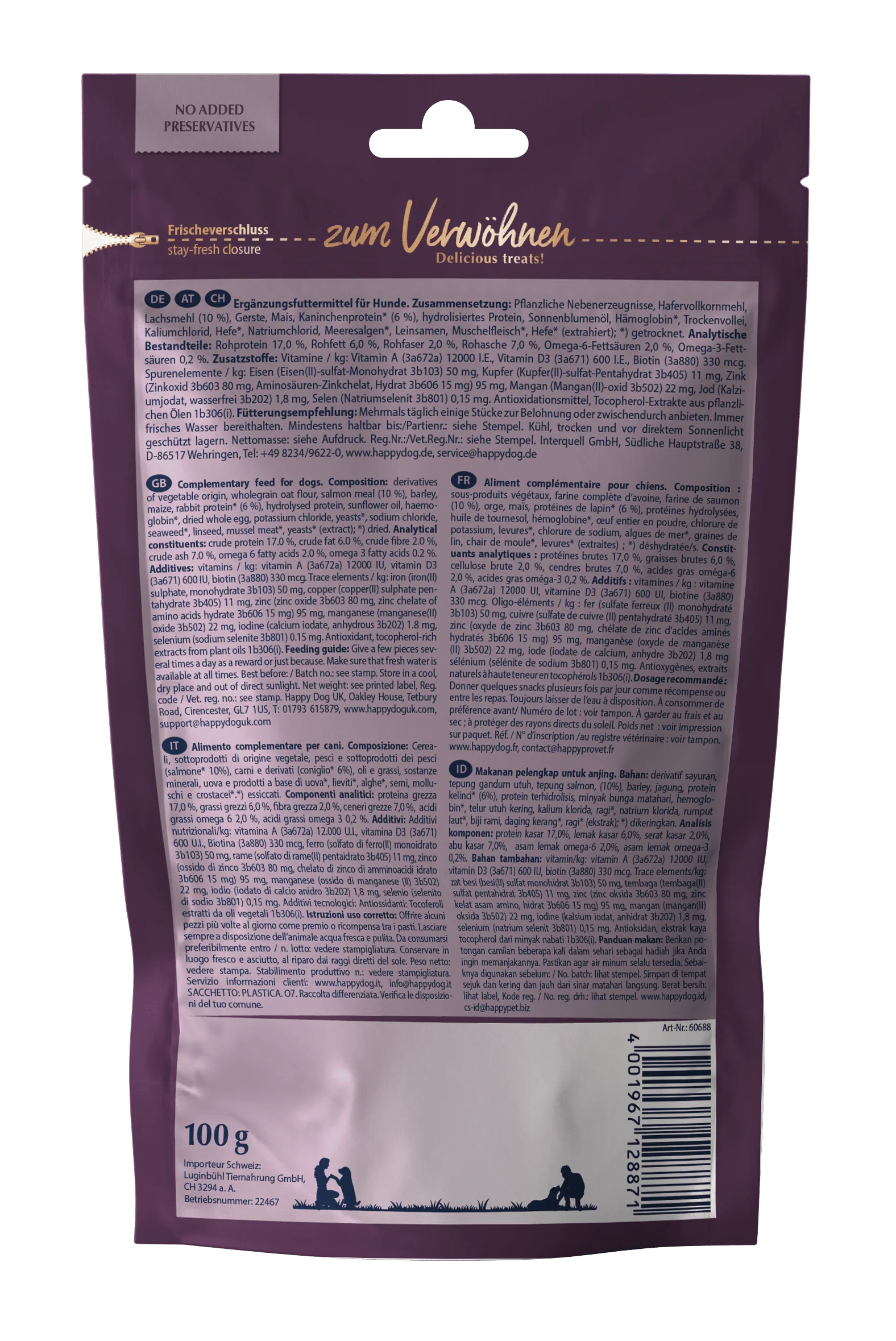 Soft Snack Ireland (Salmon & Rabbit) 100g - Image 2